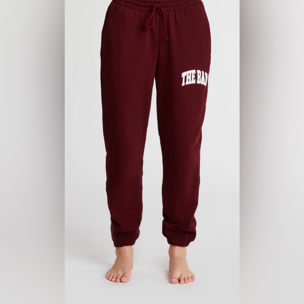 The Bar Varsity Sweatpants in Maroon